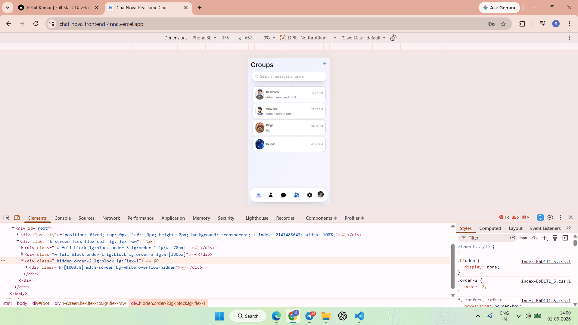 Responsive UI