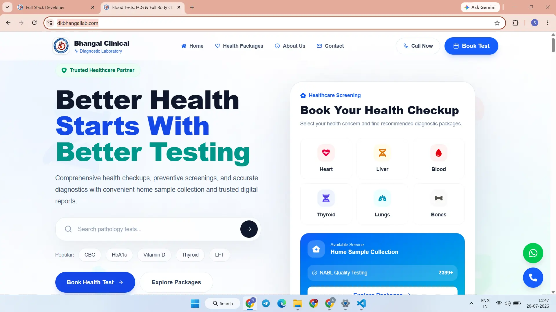DK BHANGAL LABORATORY & ECG Screenshot 1